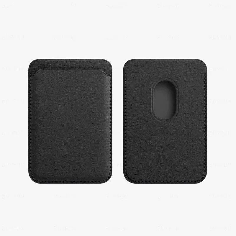 Leather card holder magsafe for phone