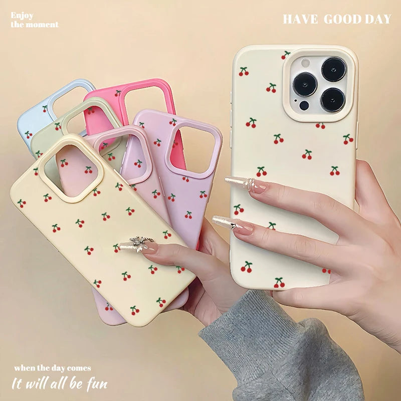Cute Cartoon Cherry Phonecase For iPhone