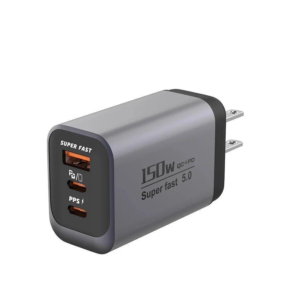 3 IN 1 USB C Charger 150W Fast Charging Phone Adapter