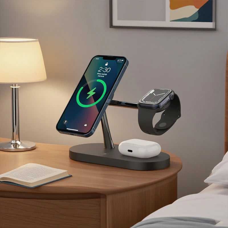 3-in-1 Magnetic Wireless Charging Station for iPhone