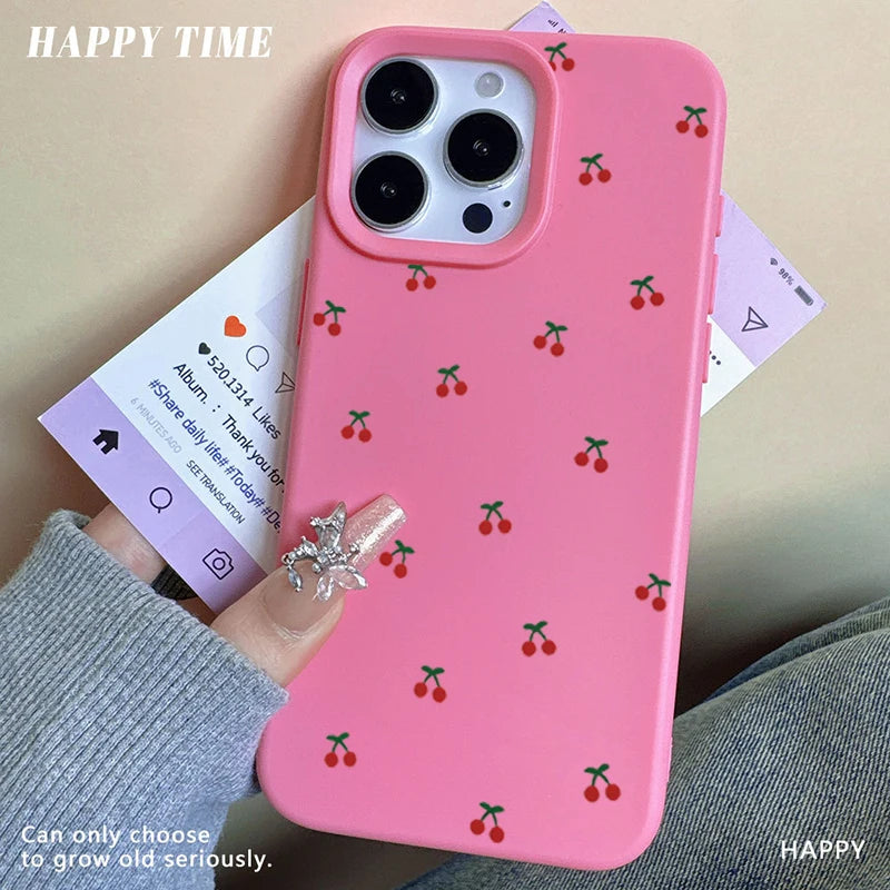 Cute Cartoon Cherry Phonecase For iPhone
