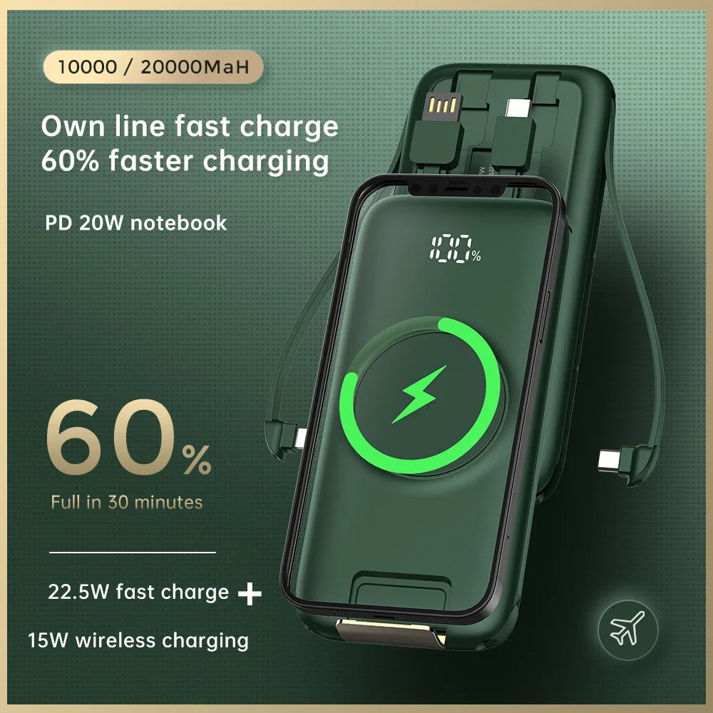 2025 New 10,000mAh Power Bank Fast Charger