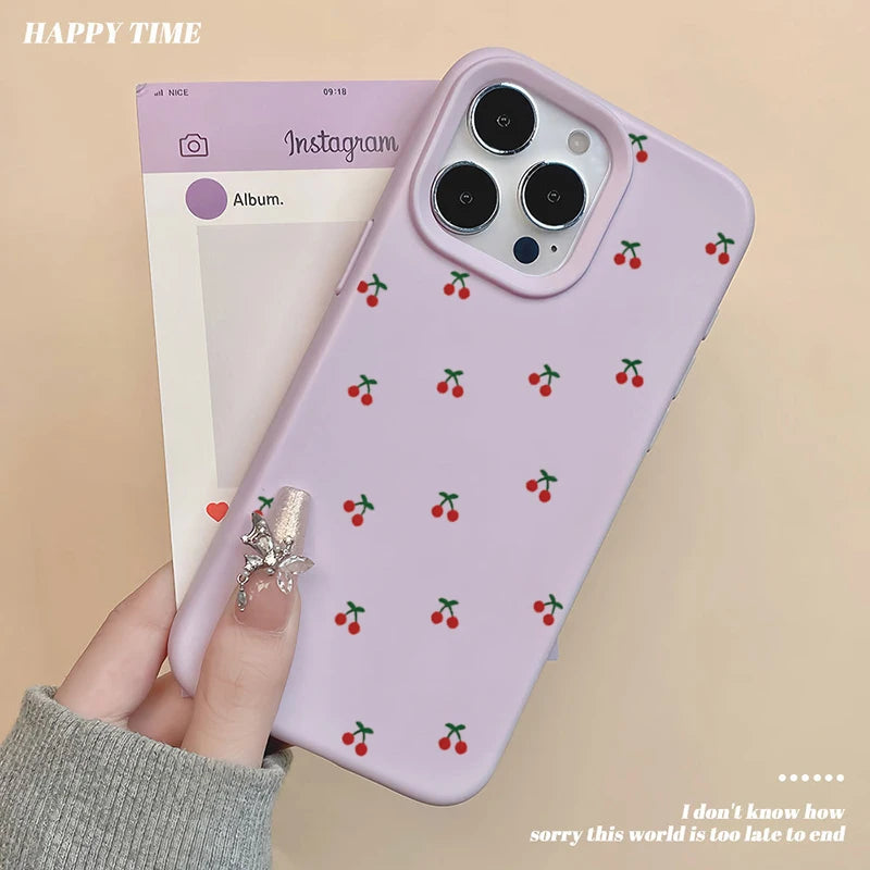 Cute Cartoon Cherry Phonecase For iPhone