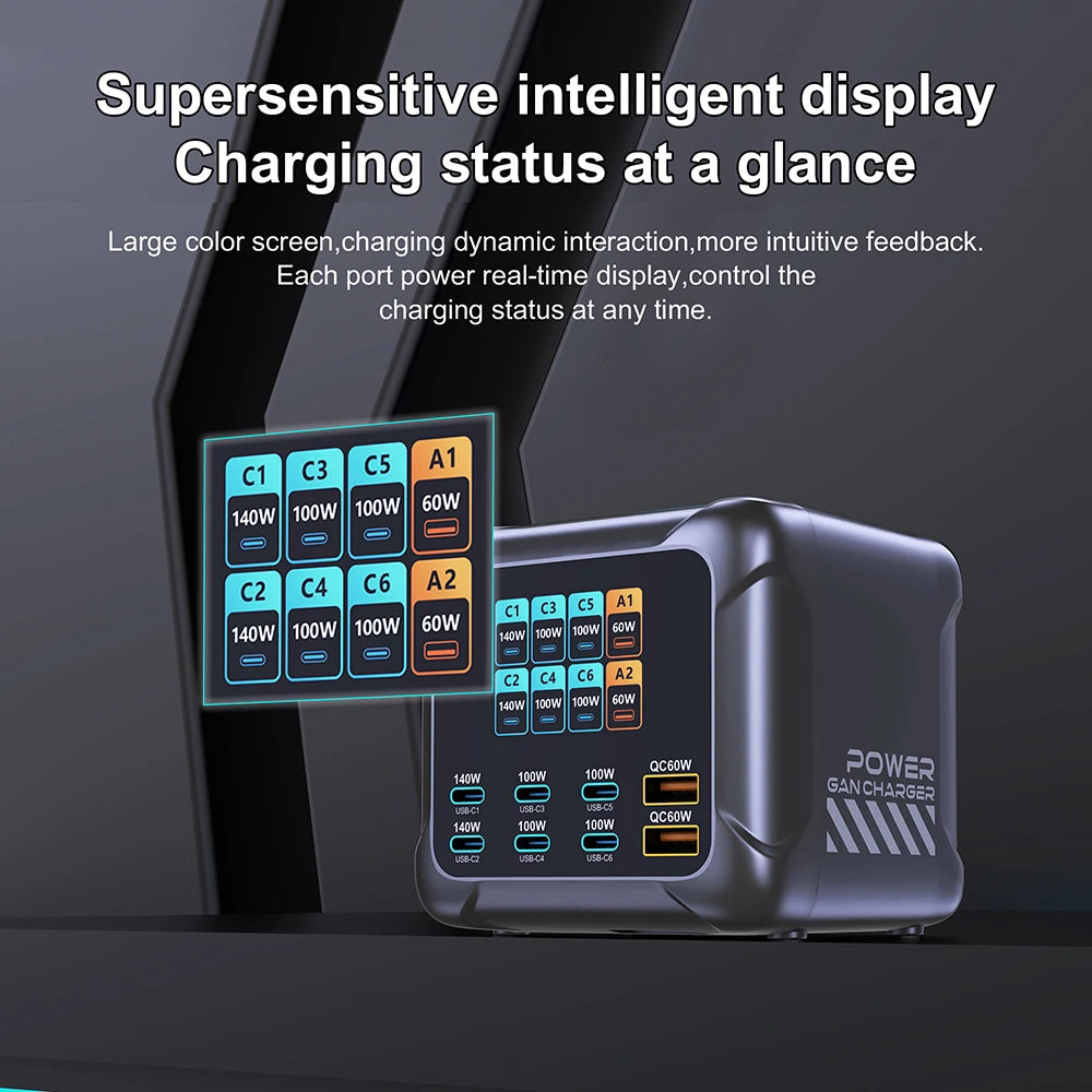 420W GaN Fast Charging Station