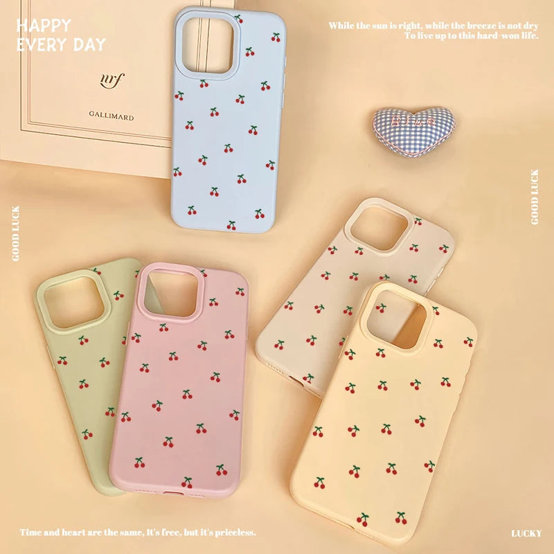 Cute Cartoon Cherry Phonecase For iPhone