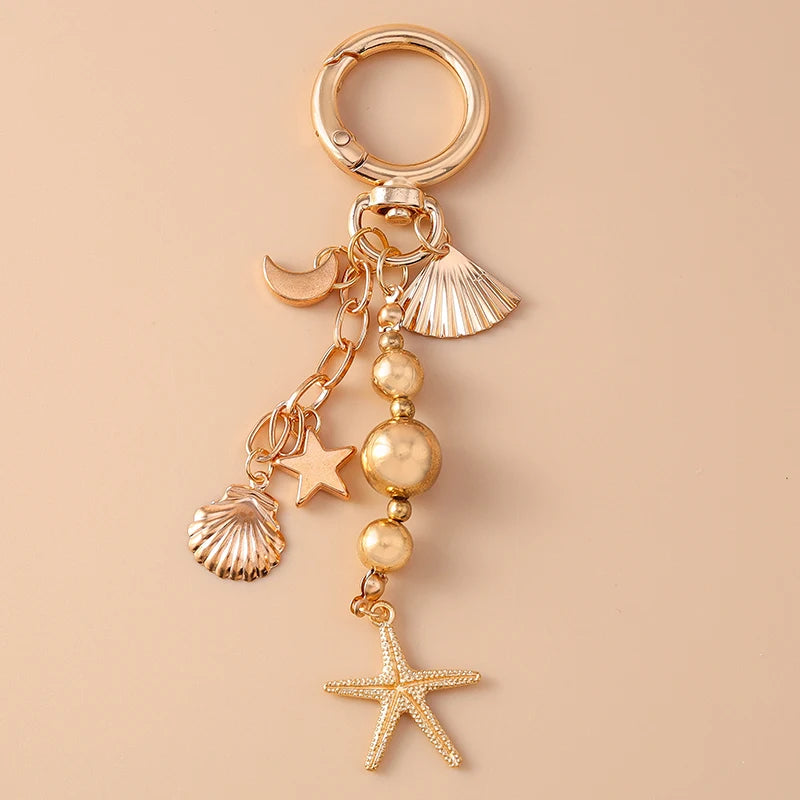Love Heart and Shellfish KeyChain
