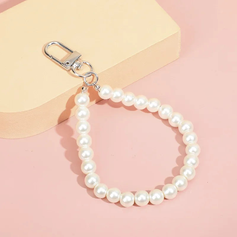 Retro Pearl Keychain