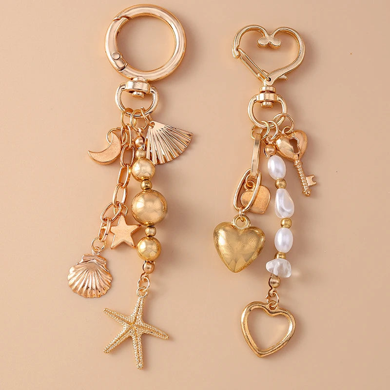 Love Heart and Shellfish KeyChain