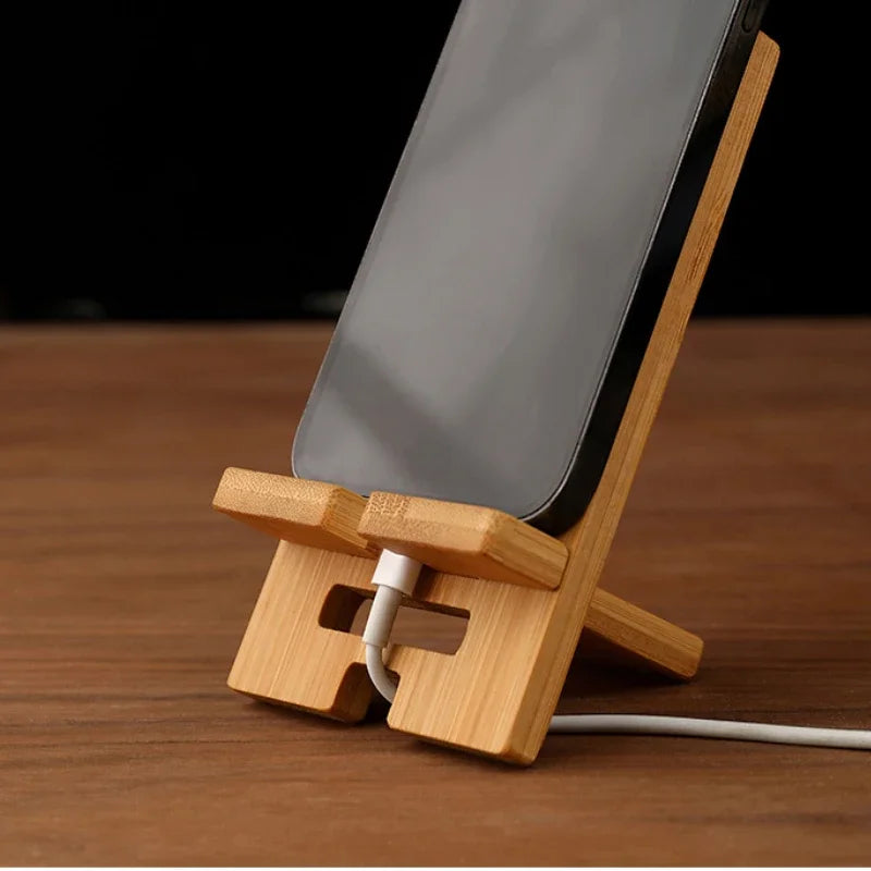 Wooden Desktop Stand for Phone