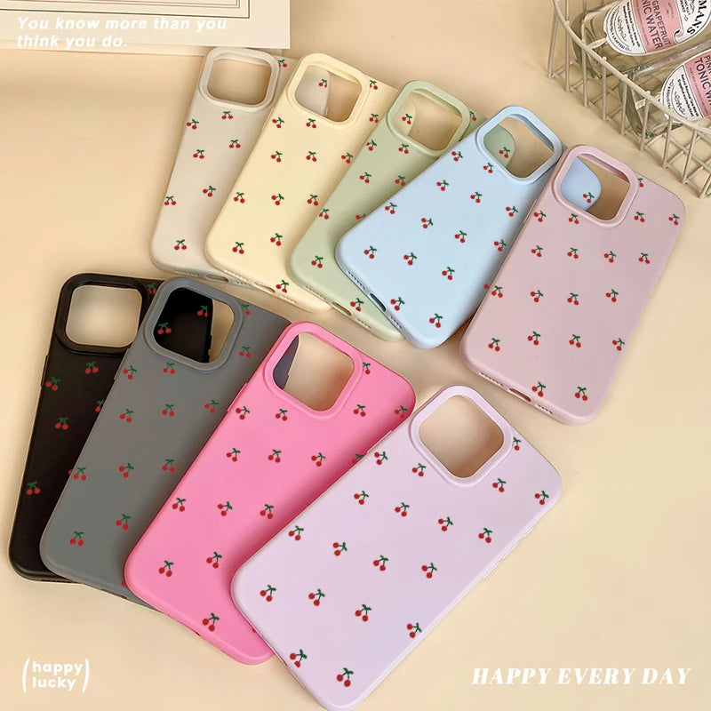 Cute Cartoon Cherry Phonecase For iPhone