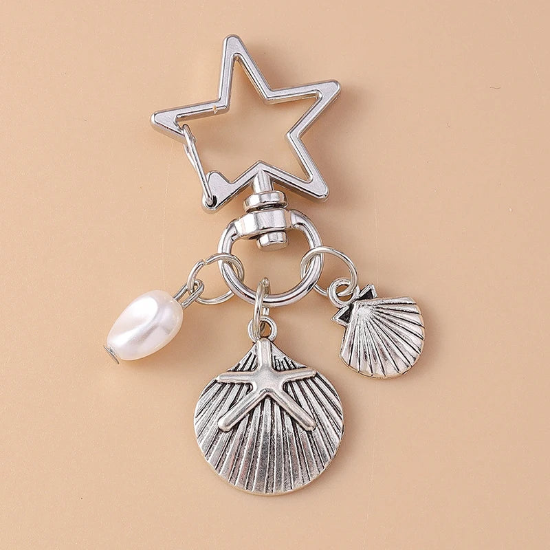 Love Heart and Shellfish KeyChain