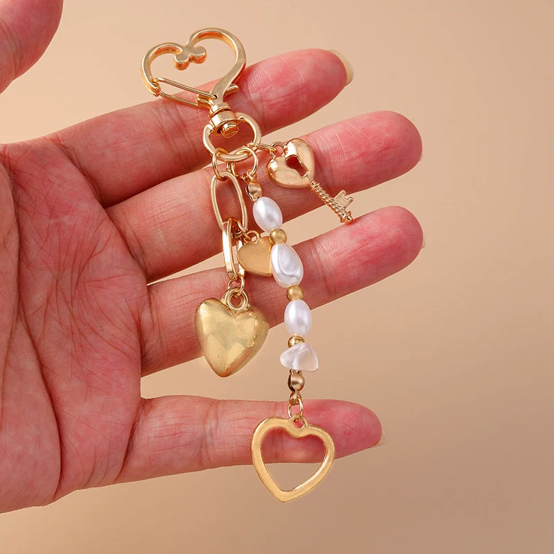 Love Heart and Shellfish KeyChain