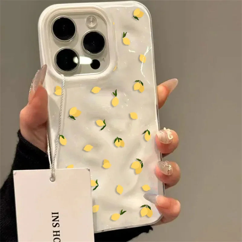 Yellow Lemon Shockproof Protective Case for iPhone