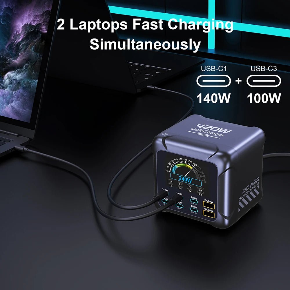 420W GaN Fast Charging Station