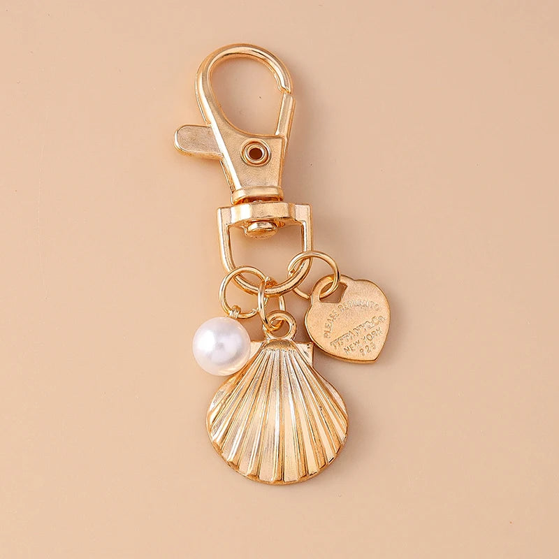 Love Heart and Shellfish KeyChain