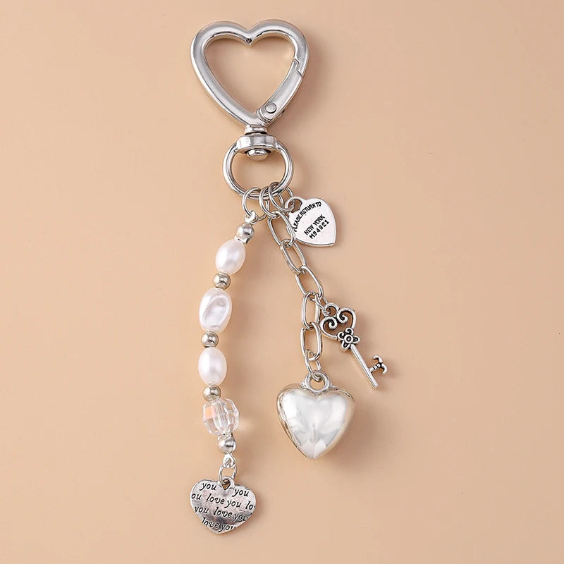 Love Heart and Shellfish KeyChain
