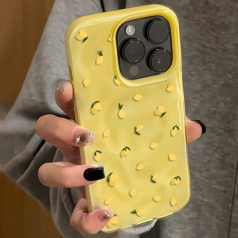 Yellow Lemon Shockproof Protective Case for iPhone