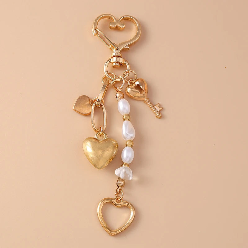 Love Heart and Shellfish KeyChain