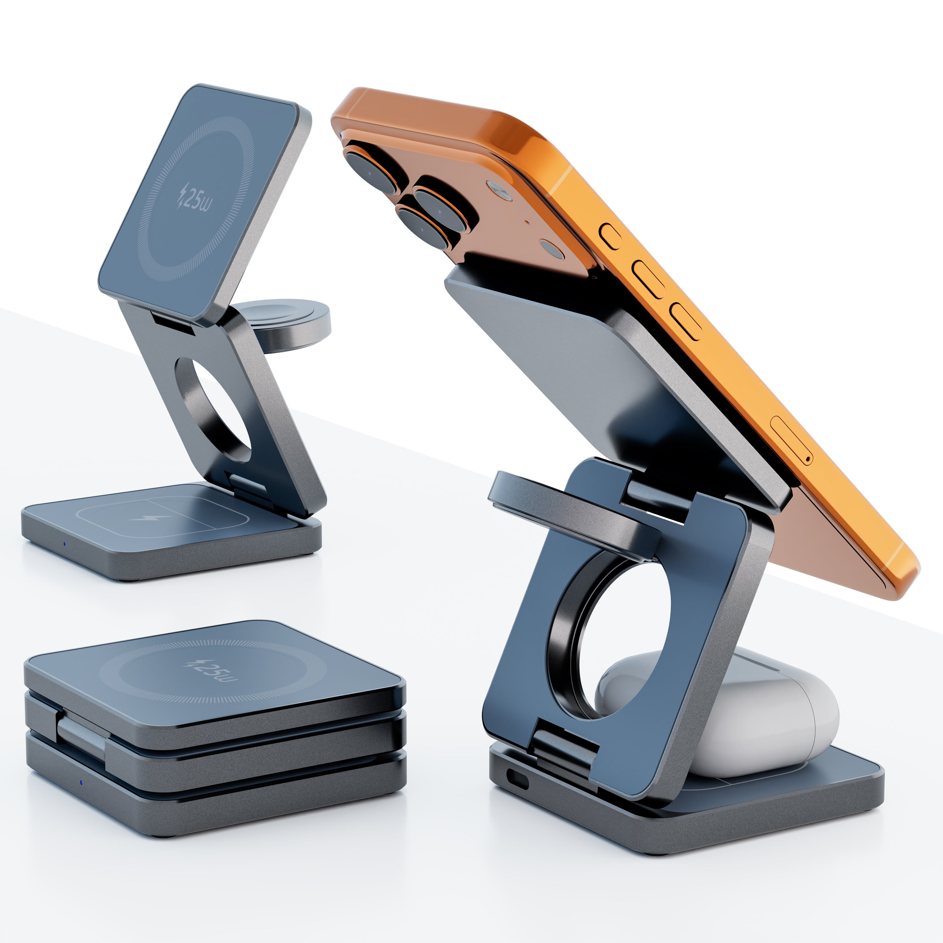 Foldable 3-in-1 MagSafe Charging Stand